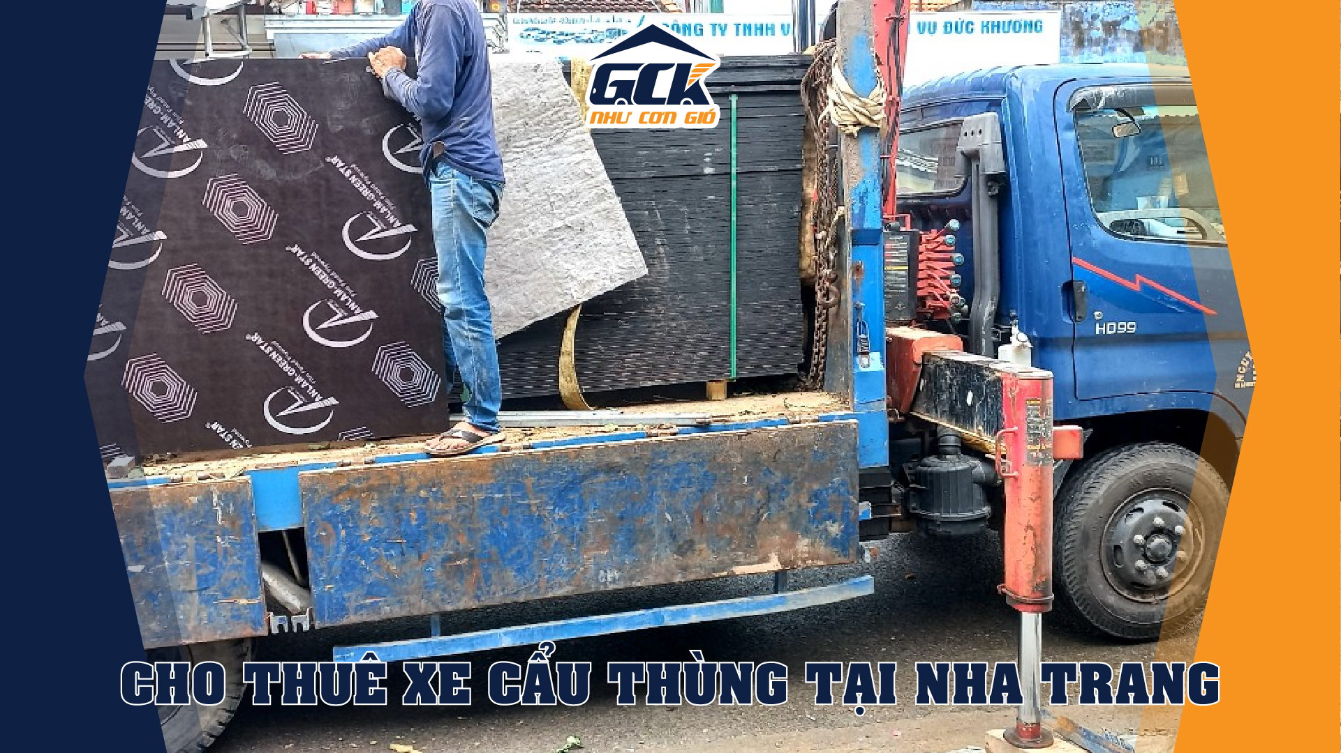 Cho thuê xe cẩu thùng tại Nha Trang